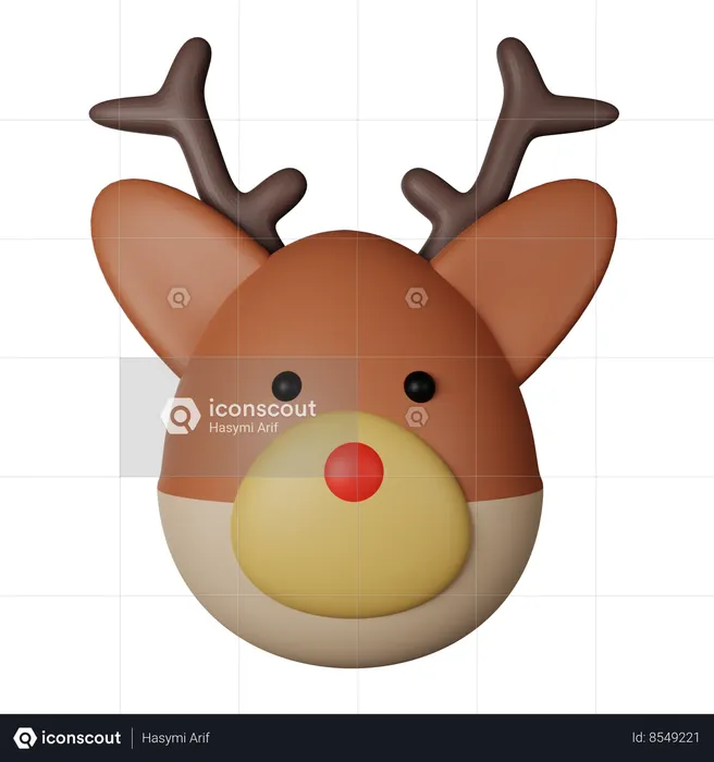 Reindeer  3D Icon