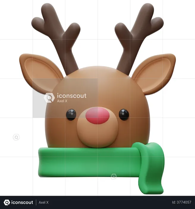 Reindeer  3D Illustration