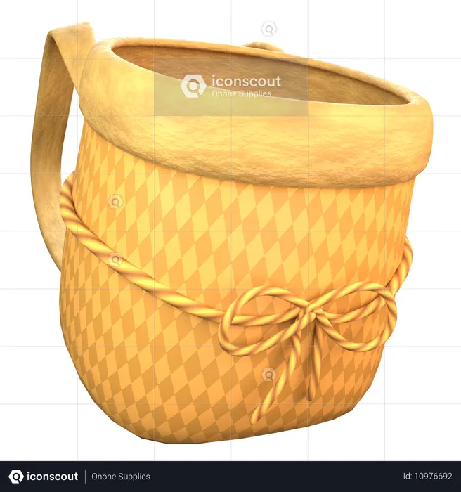 Reiskorb Tasche  3D Icon