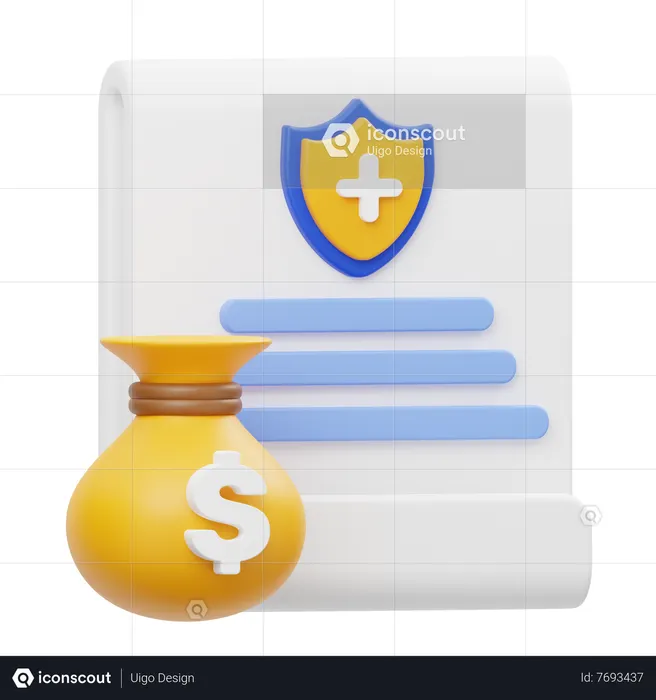 Reivindicação de seguro  3D Icon