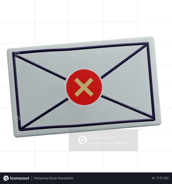 Rejected Mail  3D Icon