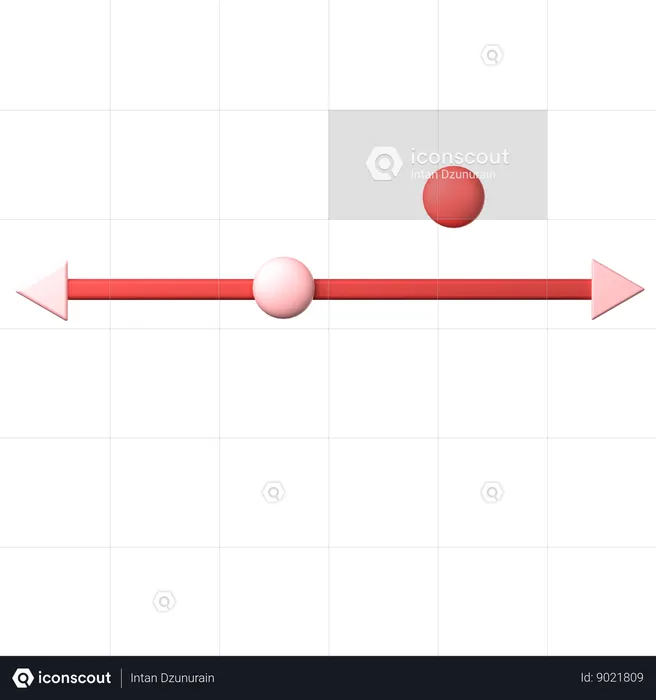 Relationship Between Points And Lines  3D Icon
