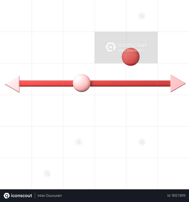 Relationship Between Points And Lines  3D Icon