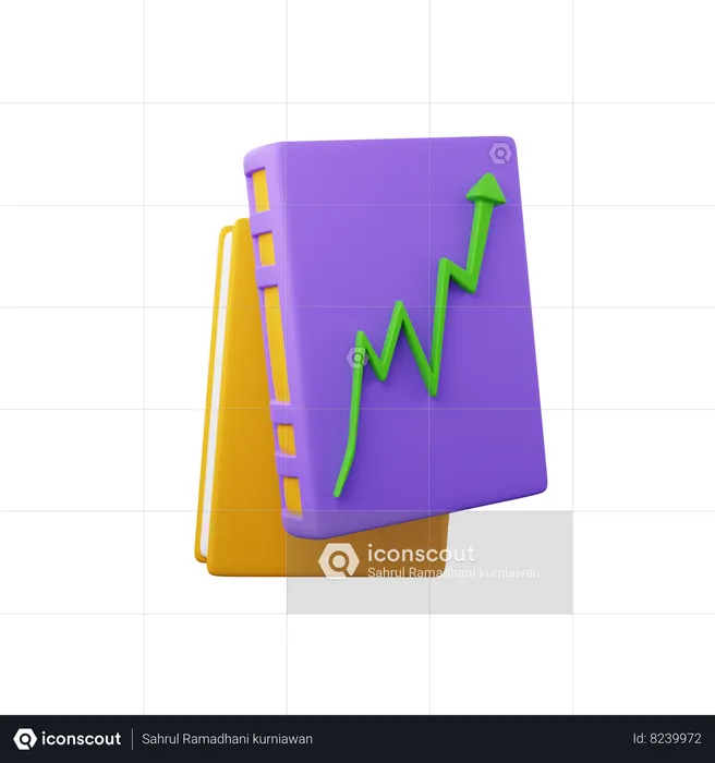 Relatório financeiro  3D Icon