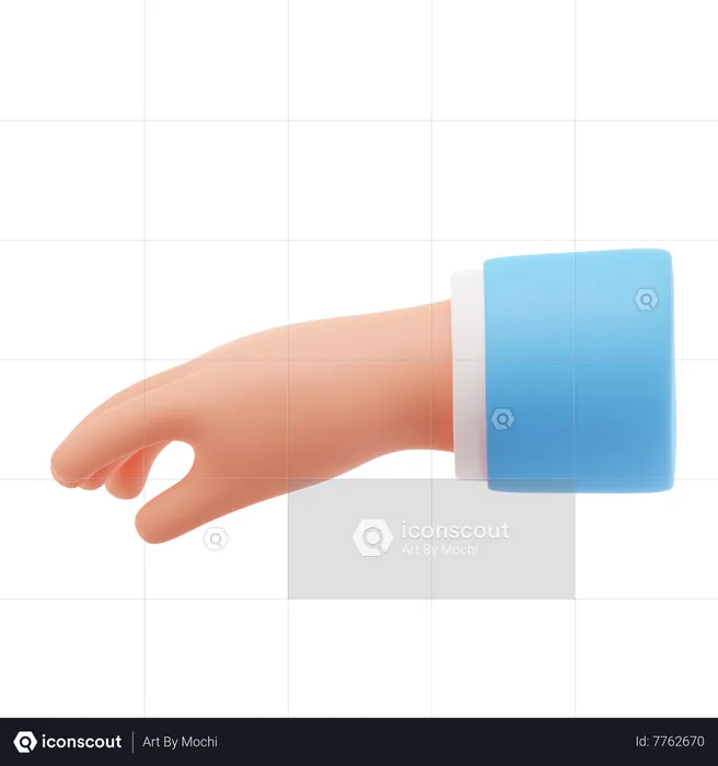 Relaxed hand gesture  3D Icon