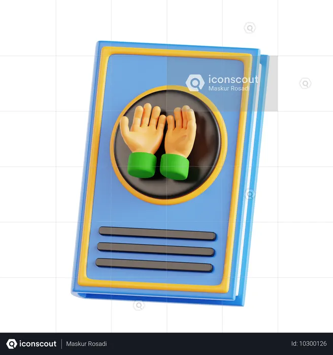 宗教書  3D Icon