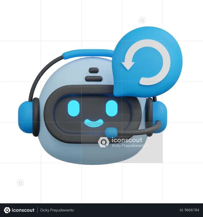 Reload chatbot  3D Icon