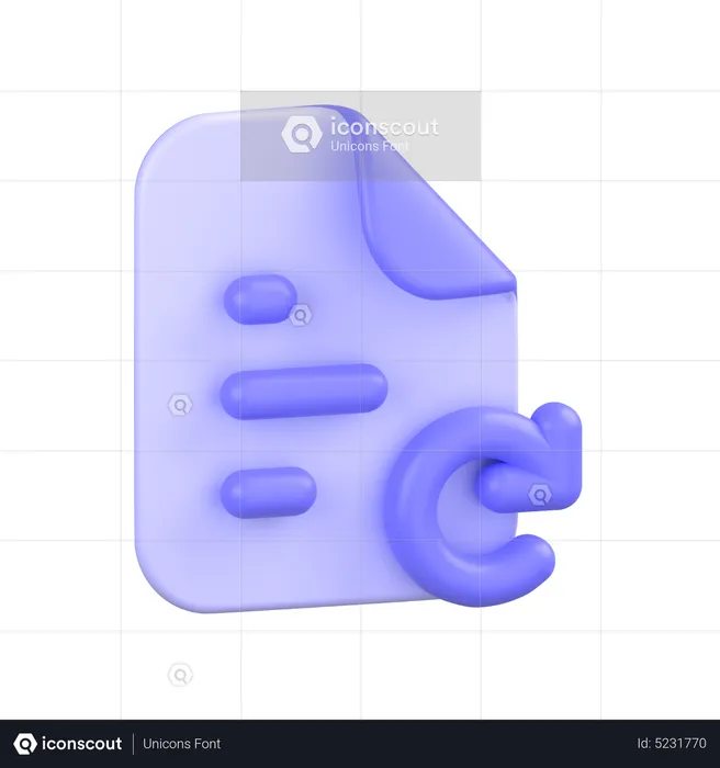 Reload File  3D Icon