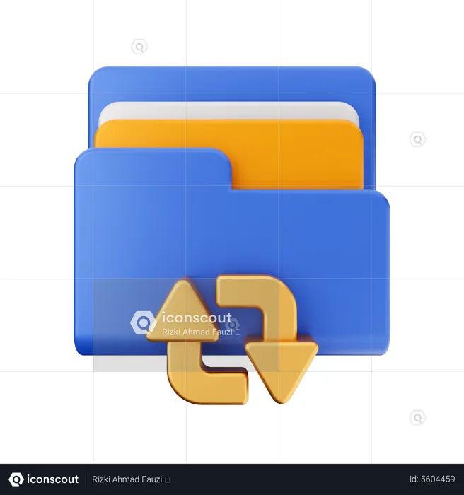 Reload Folder  3D Icon