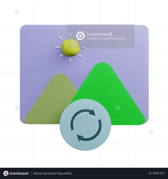 Reload Image  3D Icon