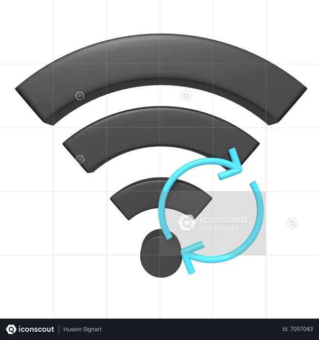 Reload Wifi  3D Icon