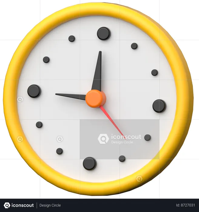 Relógio  3D Icon