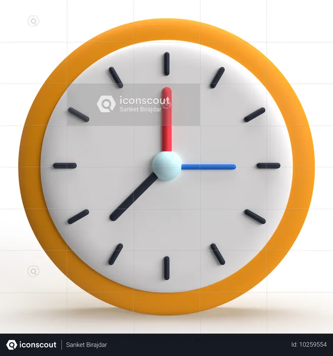 Relógio  3D Icon