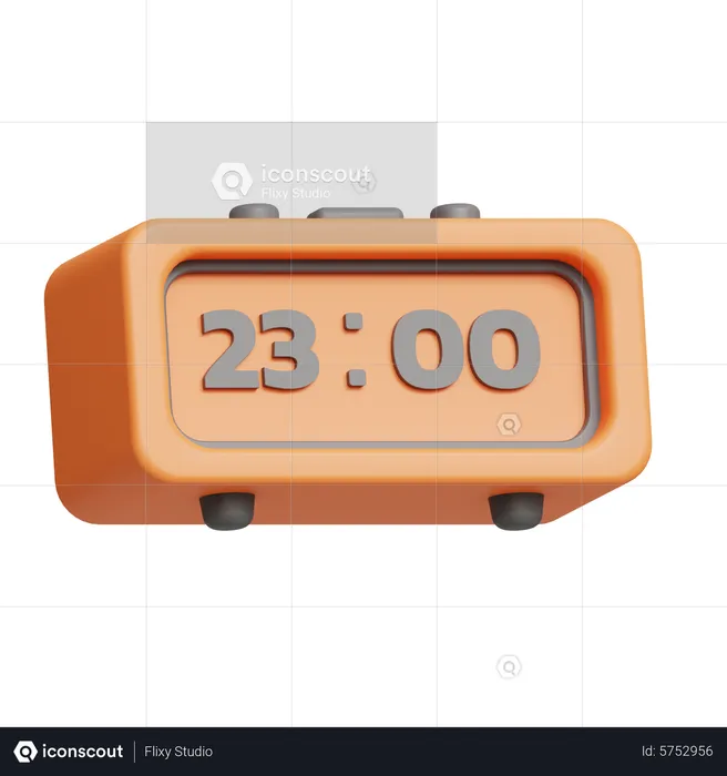 Relógio digital  3D Icon