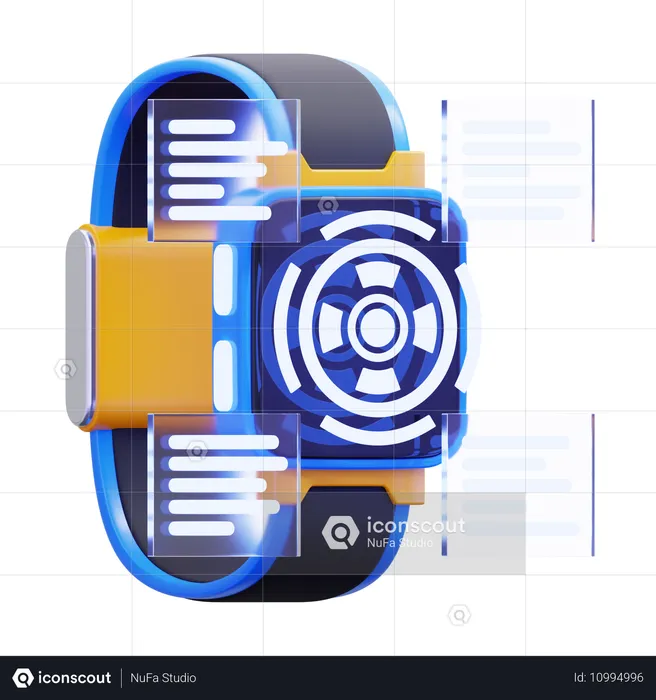 Relógio inteligente  3D Icon