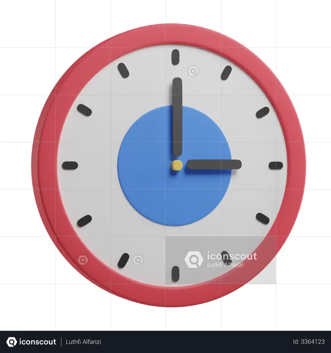Reloj  3D Icon
