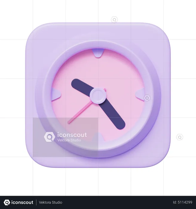 Reloj  3D Icon