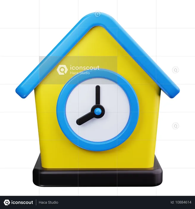 Reloj cucú  3D Icon