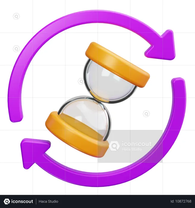 Reloj de arena  3D Icon