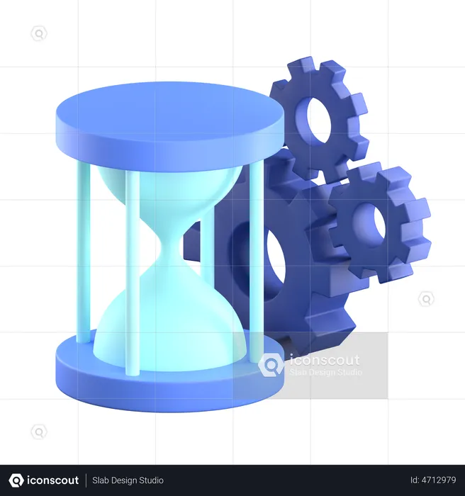 Reloj de arena  3D Illustration