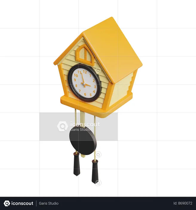 Reloj cucú  3D Icon