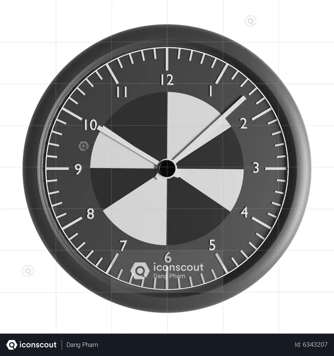 Reloj de pared con la bandera de Ceuta  3D Icon