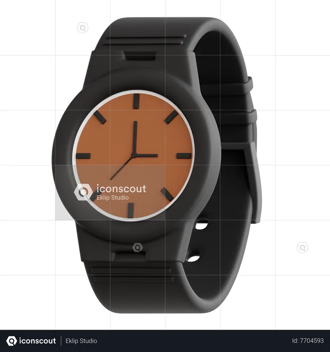 Reloj de pulsera  3D Icon