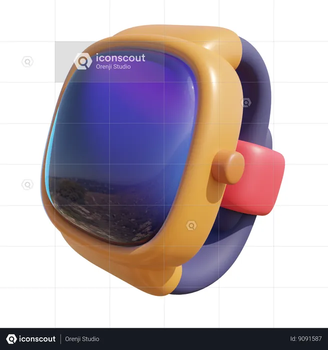 Reloj inteligente  3D Icon