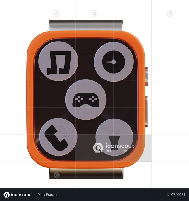 Reloj inteligente  3D Icon