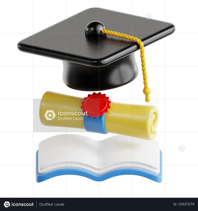 L'obtention du diplôme  3D Icon