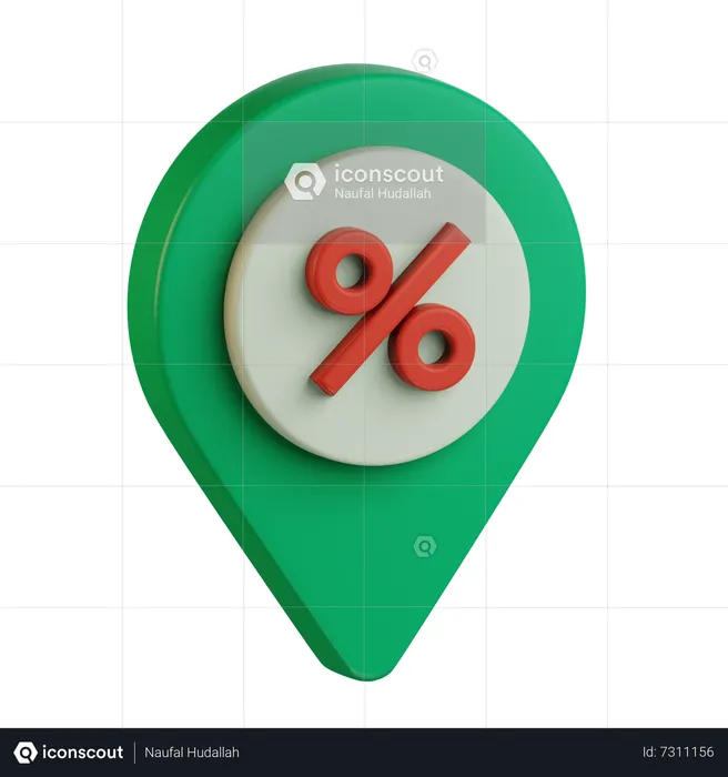 Emplacement à prix réduit  3D Icon