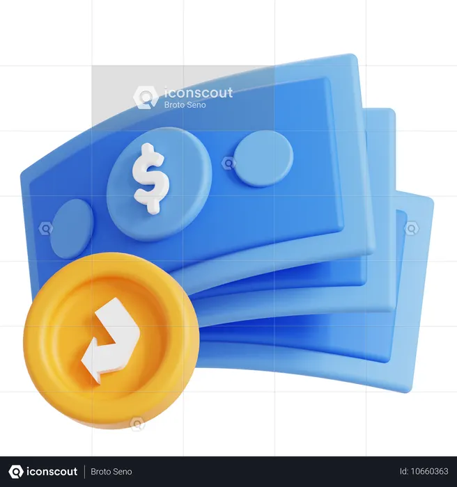 Remise en argent  3D Icon
