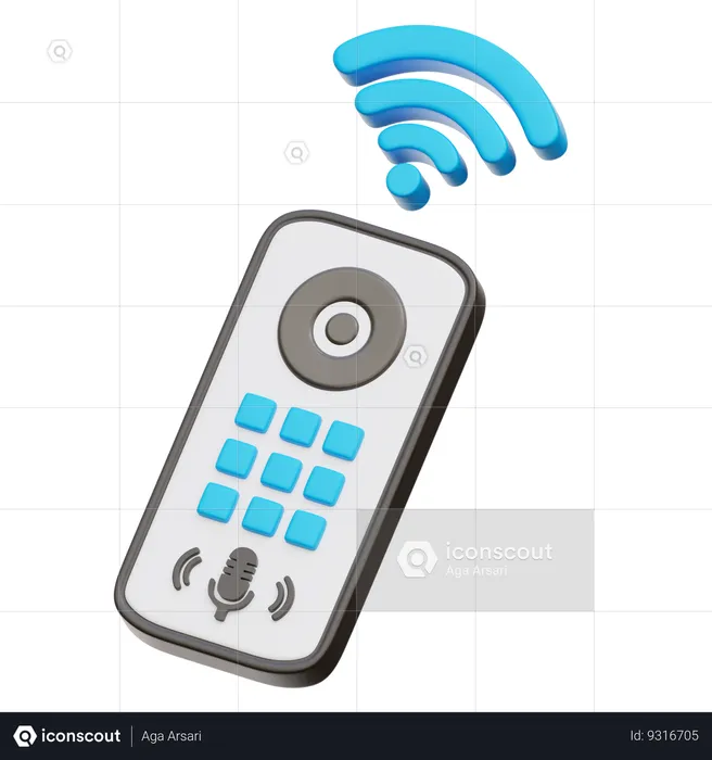 Remote  3D Icon