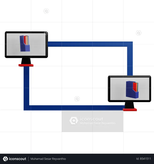 Remote Access  3D Icon