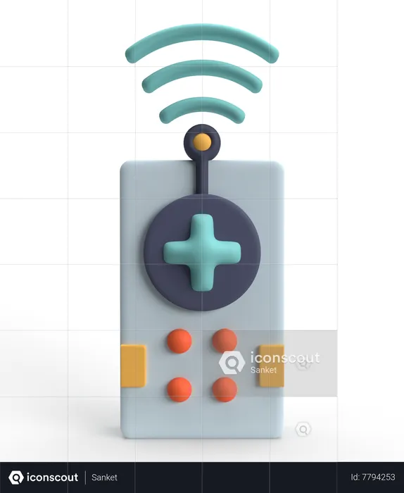 Remote Control  3D Icon