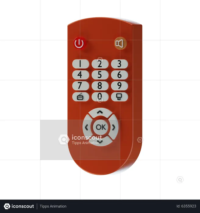 Remote Control  3D Icon