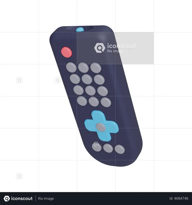 Remote Control  3D Illustration