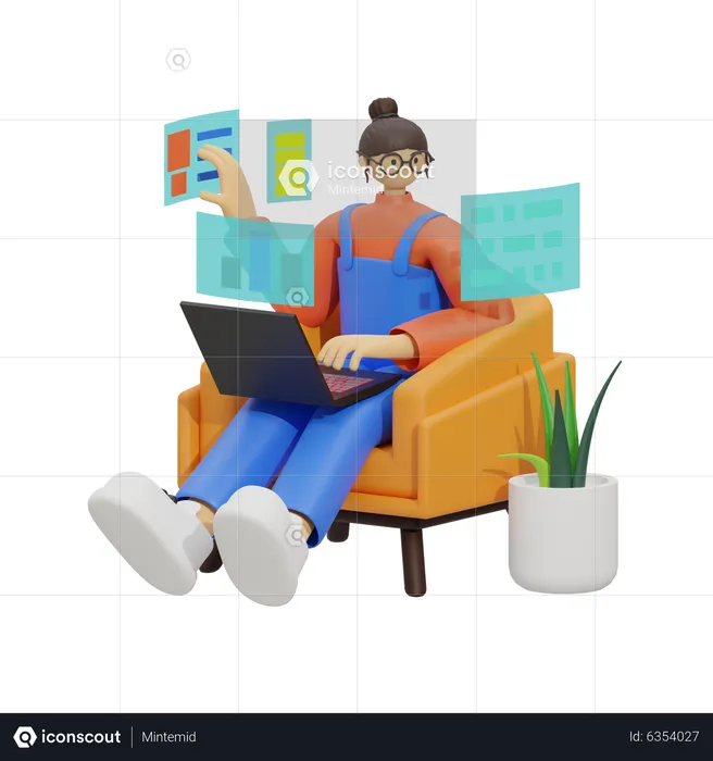 Remote Workers Unite  3D Illustration