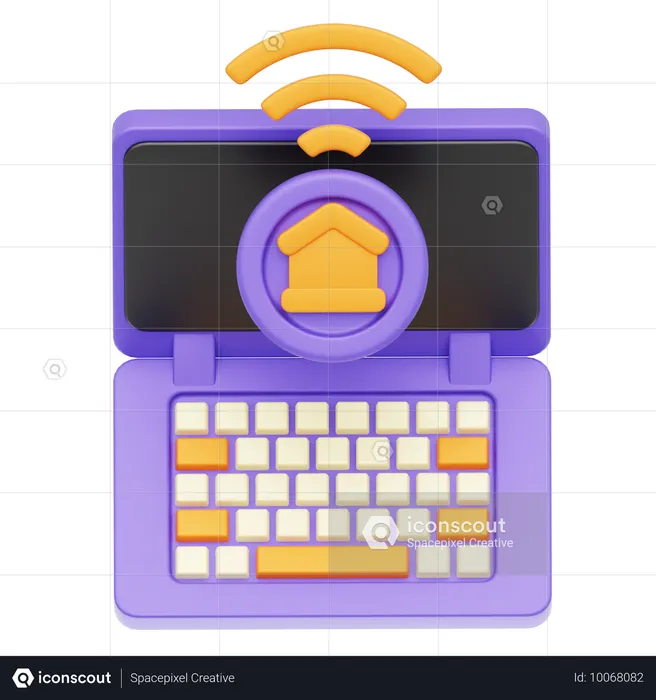リモートワーク  3D Icon