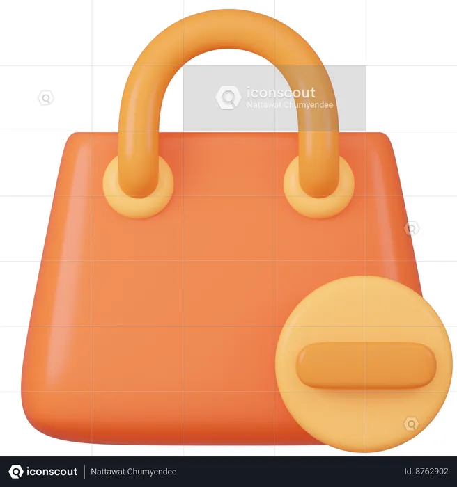 Remove Bag  3D Icon