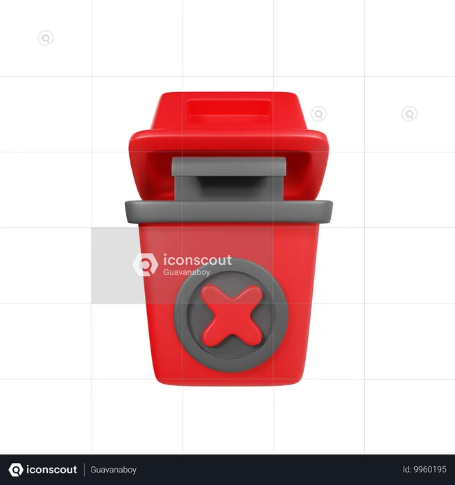 Remove Bin  3D Icon