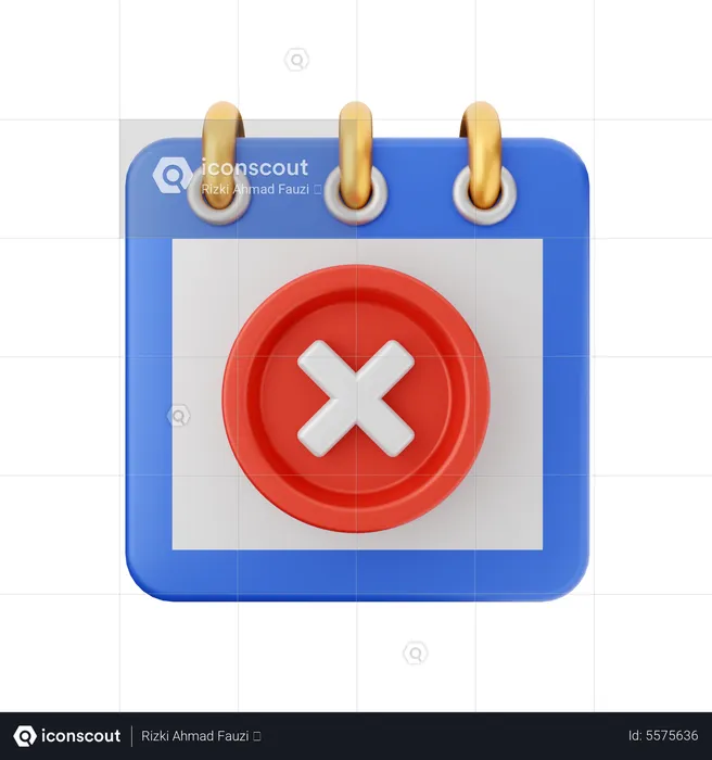 Remove Calendar  3D Icon