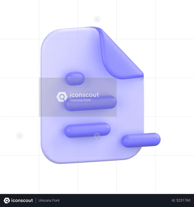 Remove Document  3D Icon