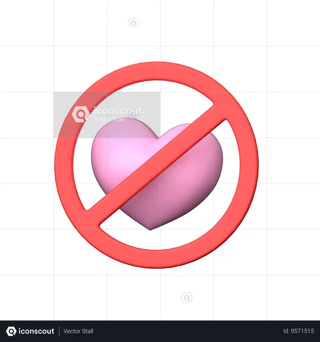 Remove Favorite  3D Icon