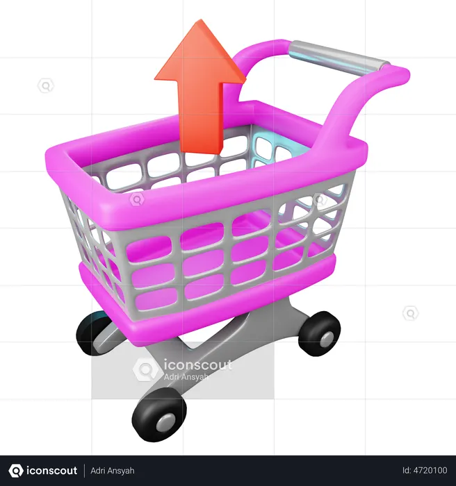 Remove From Cart  3D Illustration