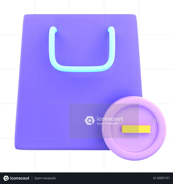 Remove To Cart  3D Icon