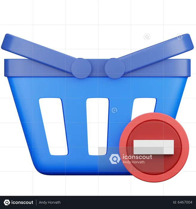 Remover item  3D Icon