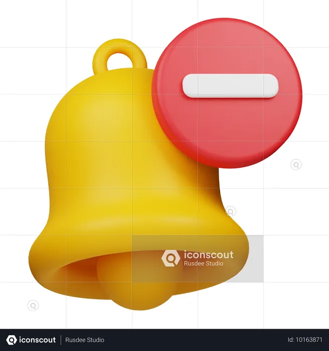 Remover notificação  3D Icon