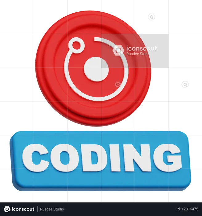 렌더 코딩  3D Icon
