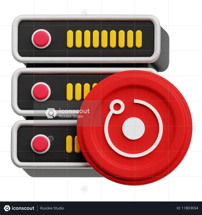Render Token Management  3D Icon
